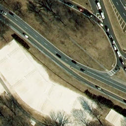Lincoln Memorial Beach Volleyball Courts — aerial view