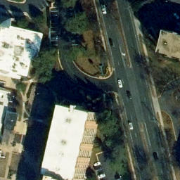 Sand Volleyball Court, Falls Church, VA — aerial view