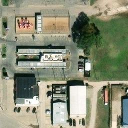 Sand Volleyball Court, Hays, KS — aerial view