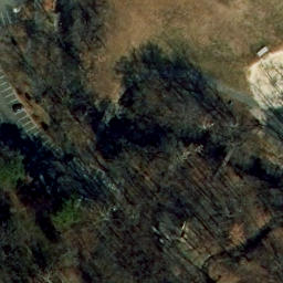 Sand Volleyball Court, Arlington, VA — aerial view