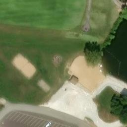 Sand Volleyball Court, MO — aerial view