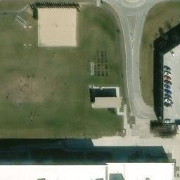 Sand Volleyball Court, Olathe, KS — aerial view