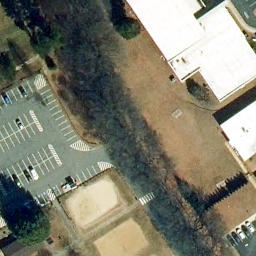 Sand Volleyball Court, Fairfax, VA — aerial view