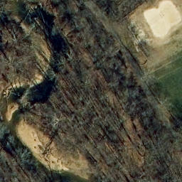 Sand Volleyball Court, Woodburn, VA — aerial view
