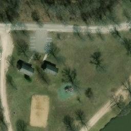 Volleyball Court, Olathe, KS — aerial view