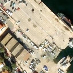 Vista aérea de Parking del puerto (c/ de les Duanes) (Dénia)