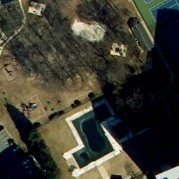 Sand Volleyball Court, Alexandria, VA — aerial view