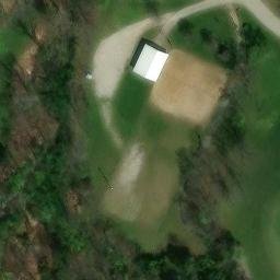 Sand Volleyball Court, Wentzville, MO — aerial view