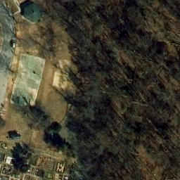 Sand Volleyball Court, Alexandria, VA — aerial view