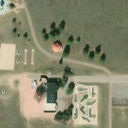 Sand Volleyball Court, Colorado Springs, CO — aerial view