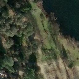 Sand Volleyball Court, Coloma, CA — aerial view