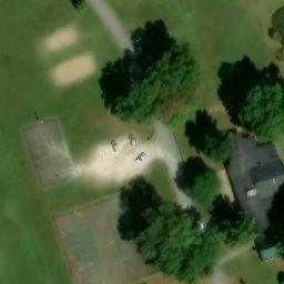 Sand Volleyball Court, WV — aerial view