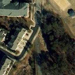 Volleyball Court, Huntington, VA — aerial view