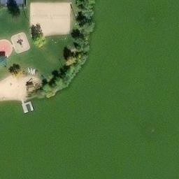 Sand Volleyball Court, Colorado Springs, CO — aerial view