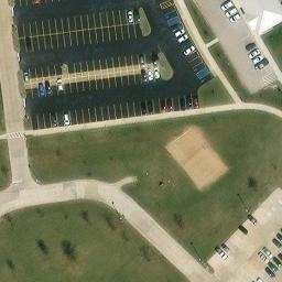 Sand Volleyball Court, Cottleville, MO — aerial view