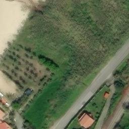 Sand Volleyball Court — aerial view