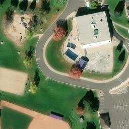 Sand Volleyball Court, Security-Widefield, CO — aerial view