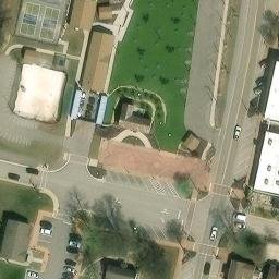 Sand Volleyball Court, Cottleville, MO — aerial view