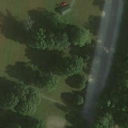 Sand Volleyball Court, IN — aerial view