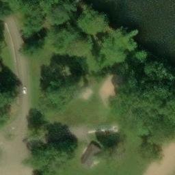 Sand Volleyball Court, OH — aerial view