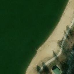 Sand Volleyball Court, Maryland Heights, MO — aerial view