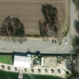 Sand Volleyball Court, Woodland, CA — aerial view