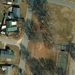 Volleyball Court, Woodbridge, VA — aerial view