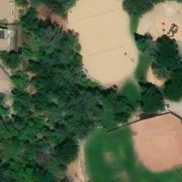 Sand Volleyball Court, Folsom, CA — aerial view
