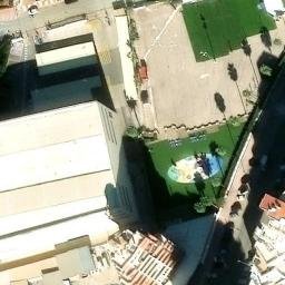 Vista aérea del recinto de pago de la calle Mestral