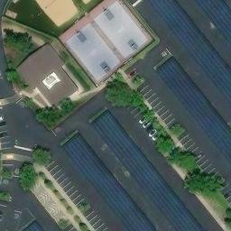 Intel Volleyball Court — aerial view