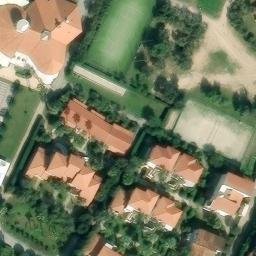 Sand Volleyball Court — aerial view