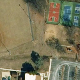 Volleyball Court, Woodbridge, VA — aerial view