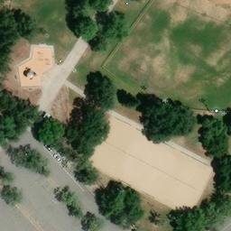 DEL PASO REGIONAL PARK Volleyball Court (GIS 5798) — aerial view