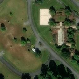 Volleyball Court, Long Neck, DE — aerial view