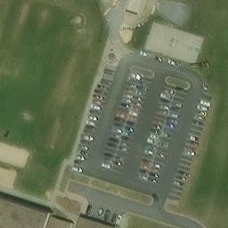 Sand Volleyball Court, VA — aerial view