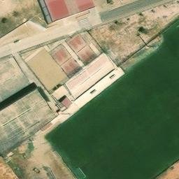 Sand Volleyball Court — aerial view