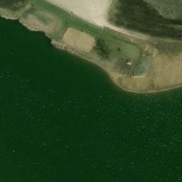Sand Volleyball Court, Paola, KS — aerial view