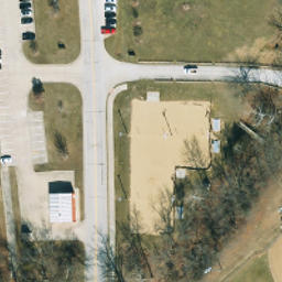Sand Volleyball Courts — aerial view