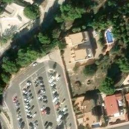 Vista aérea de El pueblo (casco)