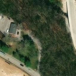 Sand Volleyball Court, Crestwood, MO — aerial view