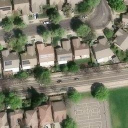 Sand Volleyball Court, West Sacramento, CA — aerial view