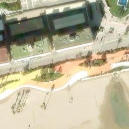 Sand Volleyball Court — aerial view