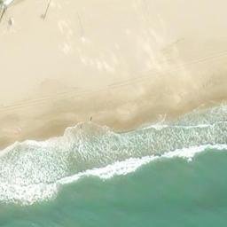 Sand Volleyball Court — aerial view