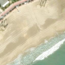 Sand Volleyball Court — aerial view