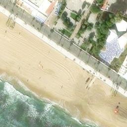 Sand Volleyball Court — aerial view