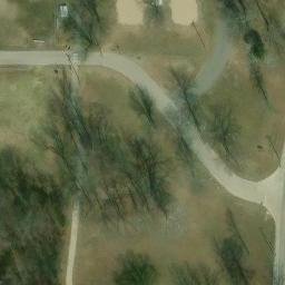 Sand Volleyball Court, Fenton, MO — aerial view
