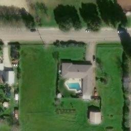 Sand Volleyball Court, Parkway, CA — aerial view