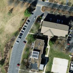 Sand Volleyball Court, Harrisonburg, VA — aerial view