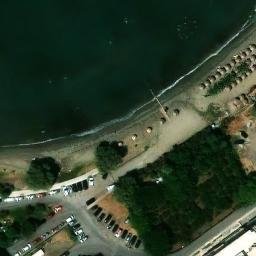 Sand Volleyball Court — aerial view