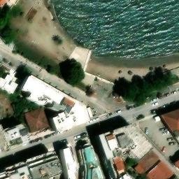 Sand Volleyball Court — aerial view